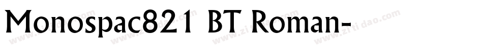 Monospac821 BT Roman字体转换